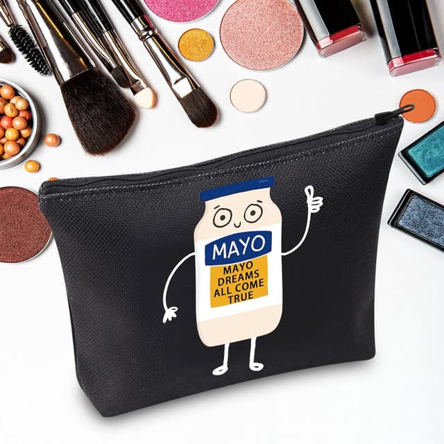 Detalle 2 de Mayonnaise Makeup Bag Mayo Lover Gifts waterproof zipper pouch (Mayo UK)