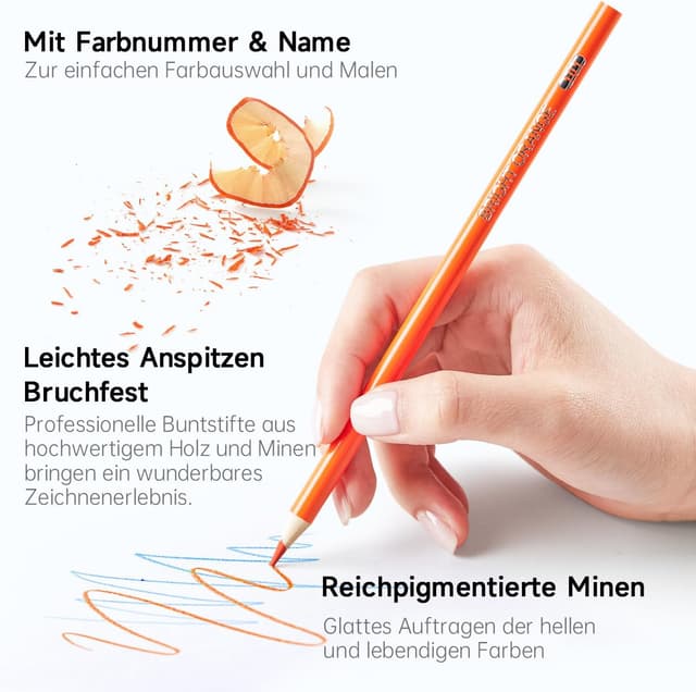 Detalle de Shuttle Art 172 Buntstifte Set 172 Farben 🎨