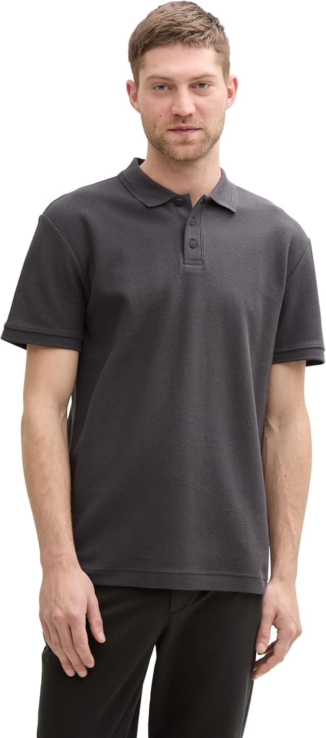 Detalle de Polo uomo TOM TAILOR 1045708 in cotone a tinta unita