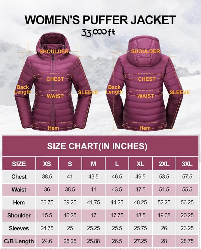 Thumbnail 6 de 33,000ft Women’s Lightweight Puffer Jacket