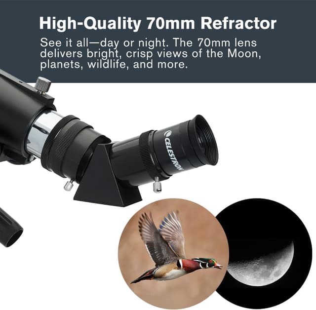 Thumbnail 6 de Celestron Travel Scope 70 (21035) — kit télescope réfracteur portable avec sac à dos