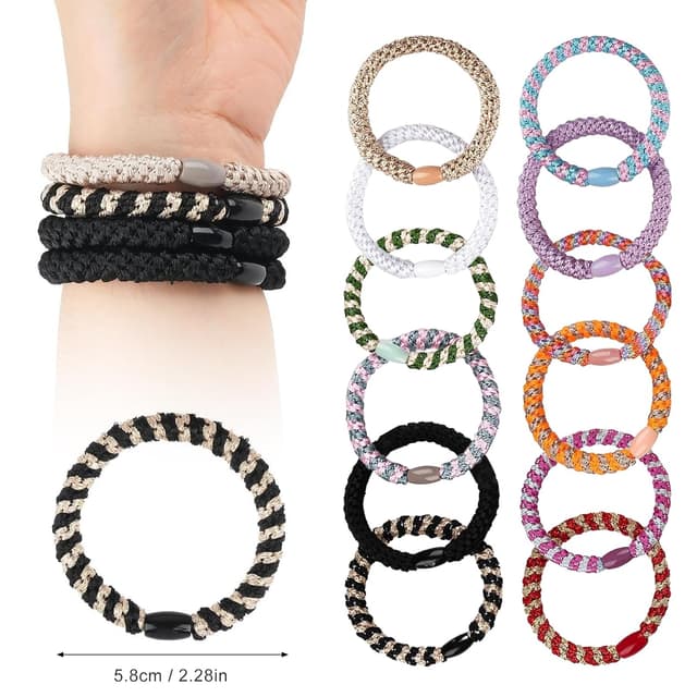 Detalle 2 de Kisvic Haargummi 12 Stück Mehrfarbig