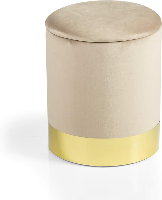 Thumbnail 4 de Baroni Home Pouf Contenitore Velluto 31x31x39 cm