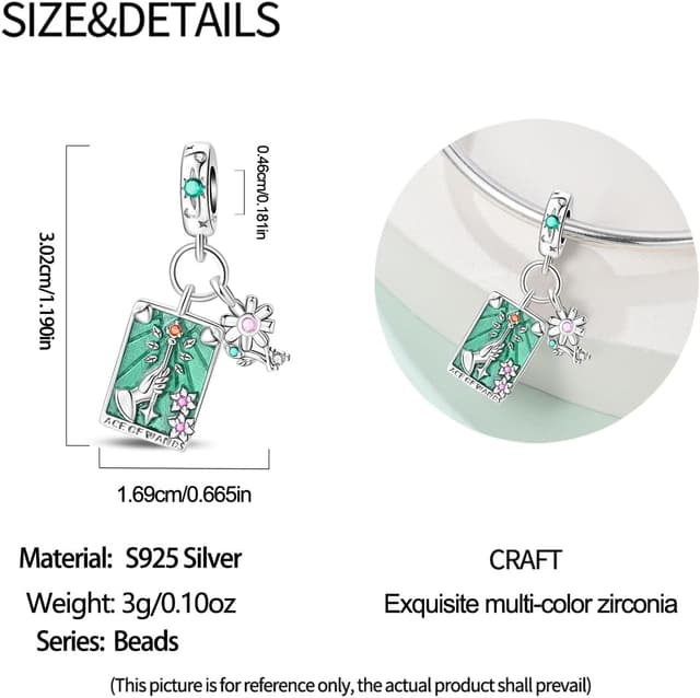 Detalle de TINSLO Charm Anhänger 925 Silber für Armband