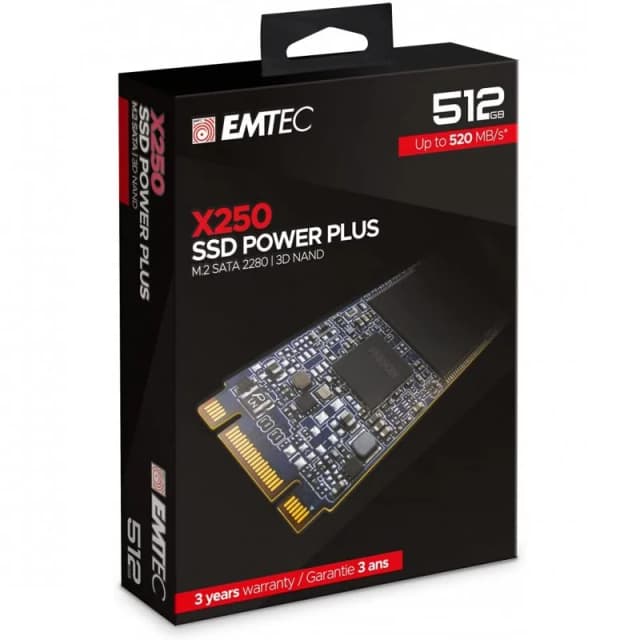 Thumbnail 2 de Emtec X250 Power Plus SSD 512 GB M.2 SATA 3