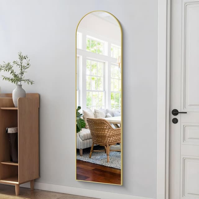 Detalle 2 de COFENY Arch Full Length Mirror 150x40 Gold