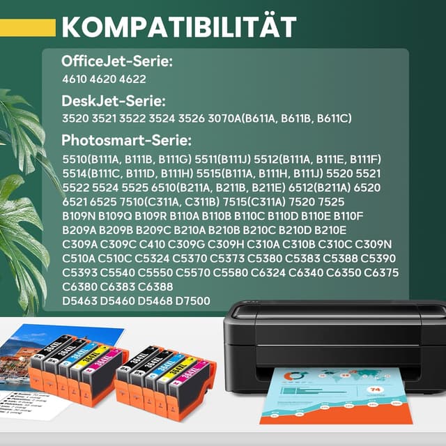Detalle 2 de INK E-SALE 364 364XL Druckerpatronen 10er-Pack