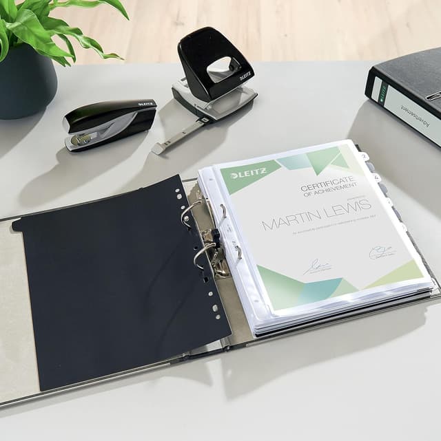 Detalle 2 de Leitz Qualitäts-Ordner 3er-Pack 5,2 cm Rückenbreite