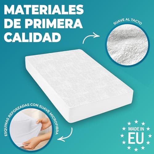 Detalle 2 de Flowen Protector de Colchón 60x120 cm impermeable y transpirable (funda para cuna)