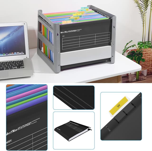 Thumbnail 6 de MerryNine 30-Pack A4 Suspension Files (Polypropylene) with Tabs & Card Inserts