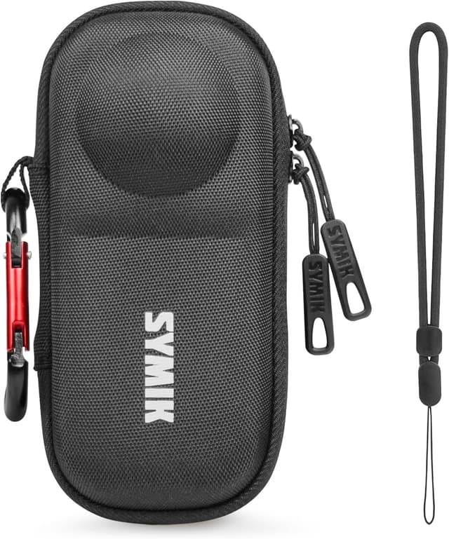 Detalle de Insta360 X5 capsule case with 900D nylon