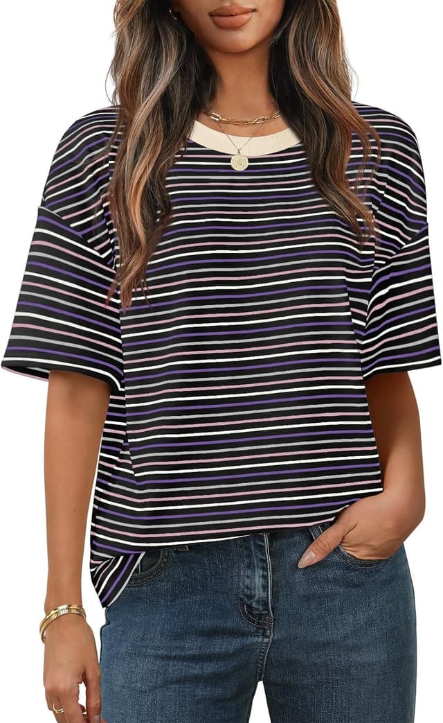 Detalle de Cuptacc Tshirt Damen Rundhals Oversize