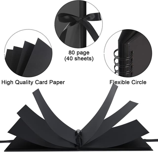 Thumbnail 4 de Vienrose Álbum de Fotos Scrapbook 10x15cm 🖼️ 80 Páginas DIY Boda y Regalos