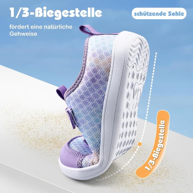 Detalle 2 de IceUnicorn Barfußschuhe Kinder – breite Barefoot-/Aquaschuhe für Jungen & Mädchen