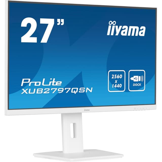 Detalle 2 de Iiyama ProLite XUB2797QSN-W1 27" IPS WQHD 100Hz con USB-C y dock