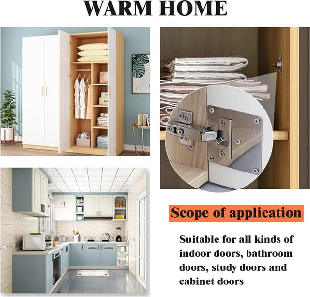 Thumbnail 2 de Plaque Réparation Charnière Porte d'armoire 2 pièces