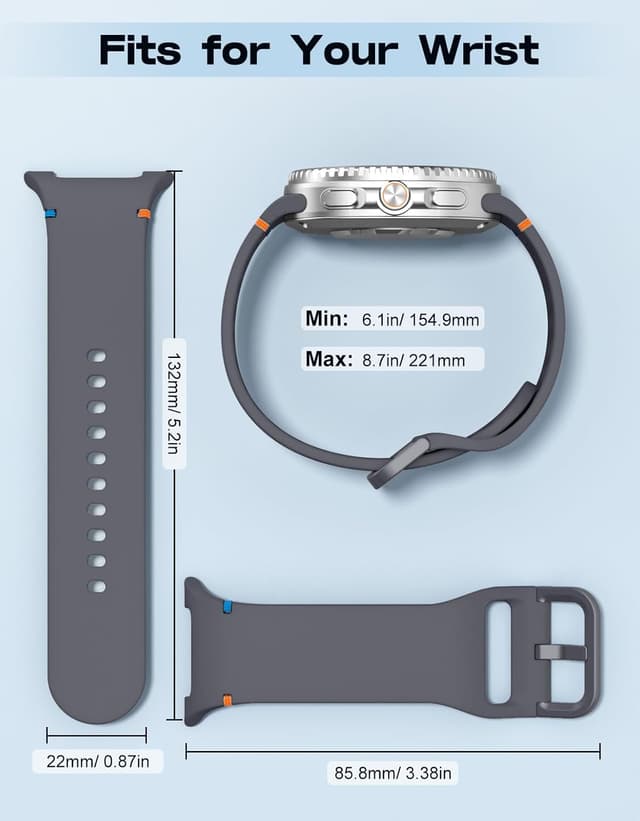 Detalle 1 de MoKo Sport strap 8, silicone 40mm