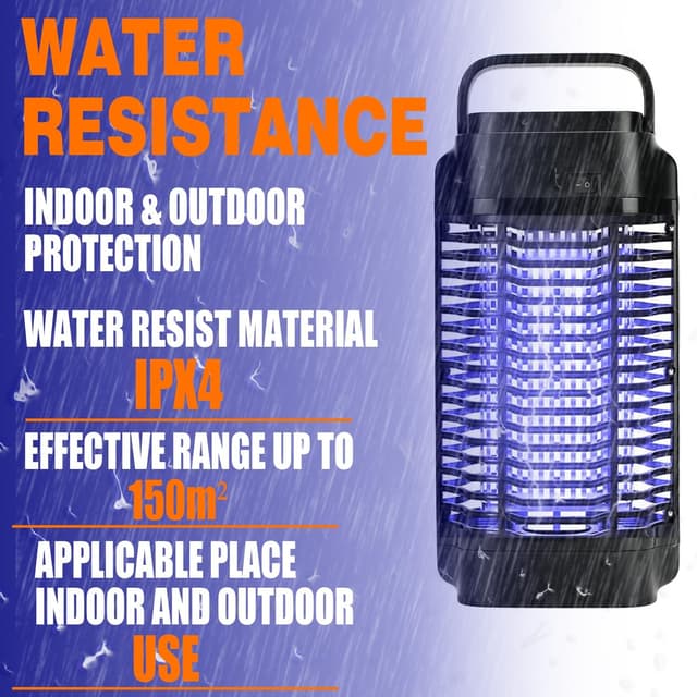 Detalle de Bug Zapper 4200V 18W Electric Mosquito Killer