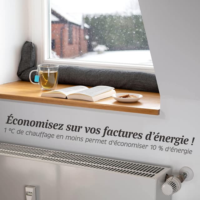 Thumbnail 3 de Praknu Boudin Anti Froid pour Fenêtres jusqu'à 120 cm Gris