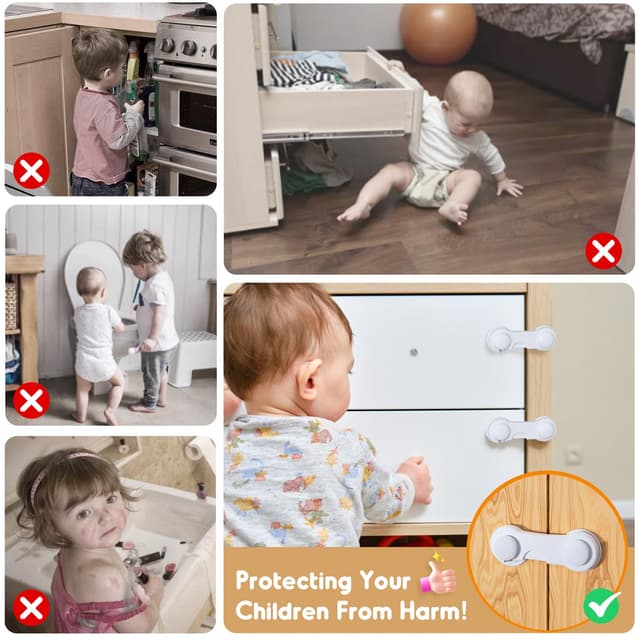 Detalle 2 de Kimsky Kindersicherung Schrank, 12er Set