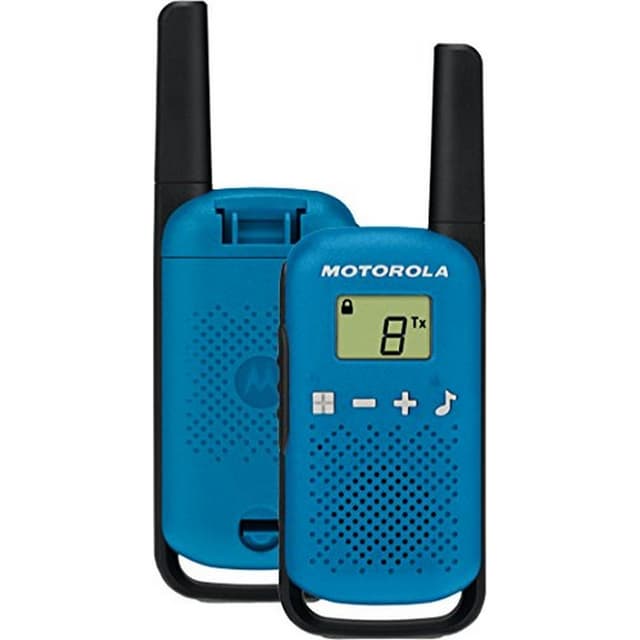 Detalle 2 de Motorola TLKR T42 Pack 2 walkie talkies azules (PMR446, 16 canales, hasta 4 km)