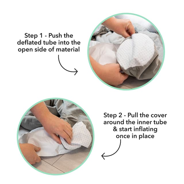 Thumbnail 4 de Nuby Penguin Sit-Me-Up Babyschale Grau