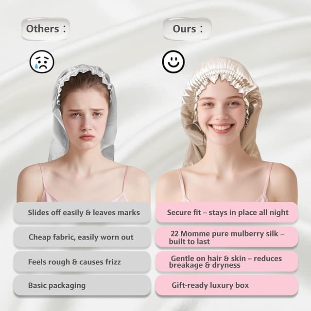 Thumbnail 4 de townssilk Berretto da notte in seta 22 momme