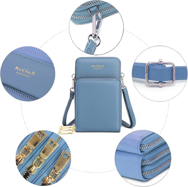 Thumbnail 6 de NoChoX Damen Umhängetasche Handytasche 7 Zoll