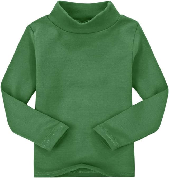 Detalle de CuteOn Kids long-sleeve high neck cotton t-shirt (2–6 years)