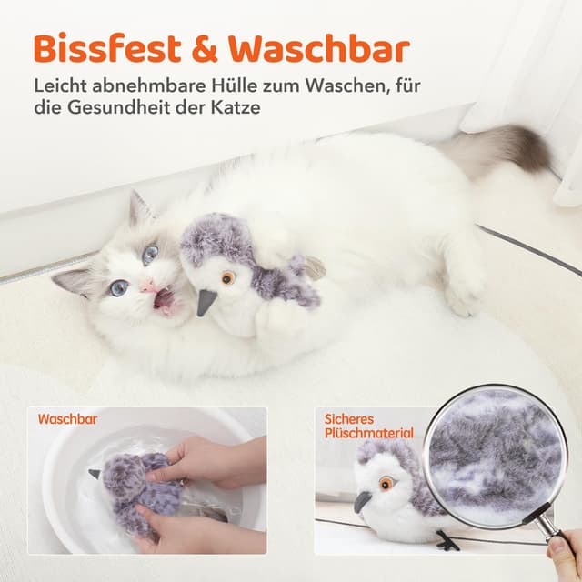 Thumbnail 3 de Potaroma Katzenspielzeug Flatternder Vogel 10,2 cm