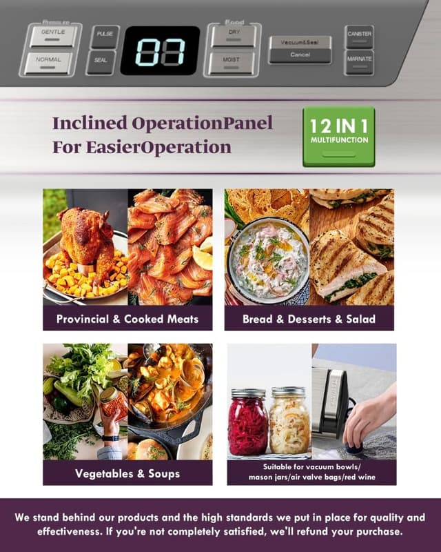 Thumbnail 5 de Mesliese Macchina per sottovuoto 95kPa 140W