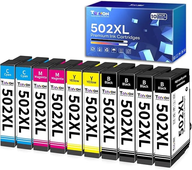 Detalle de Torvon 502XL Cartuchos para Epson Expression y Workforce