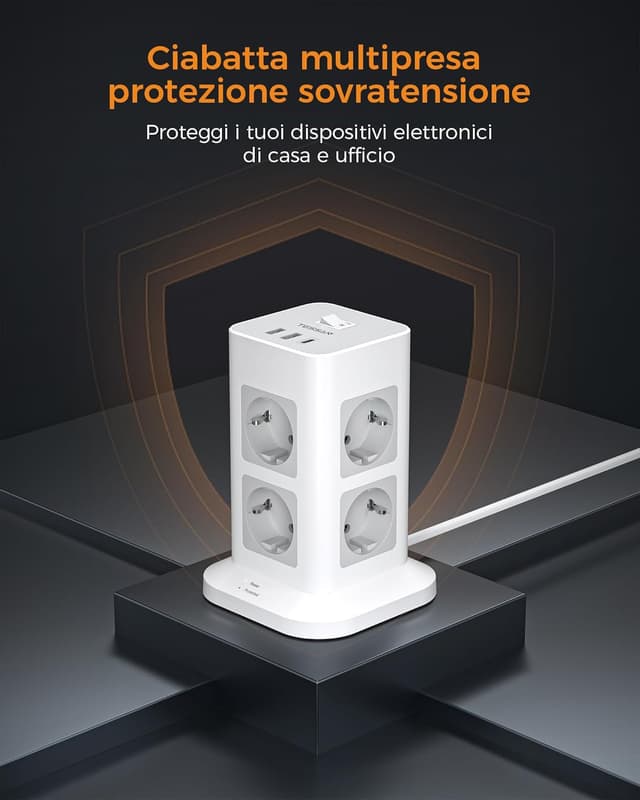 Thumbnail 4 de TESSAN Ciabatta multipresa 3 m 🔌