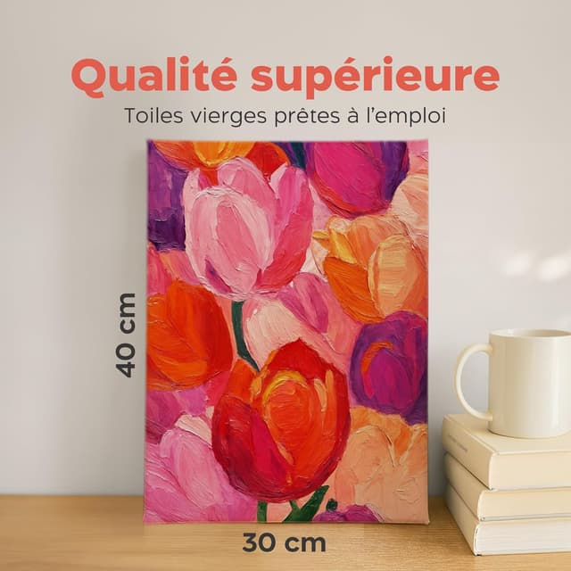 Thumbnail 2 de Zenacolor Toile Peinture 30x40cm Lot de 10