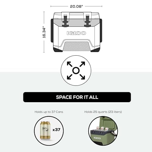 Thumbnail 3 de IGLOO Nevera BMX 25 23 L verde