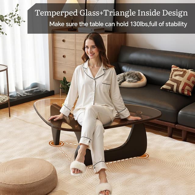 Thumbnail 3 de CAJCA Coffee Table Glass Top 42