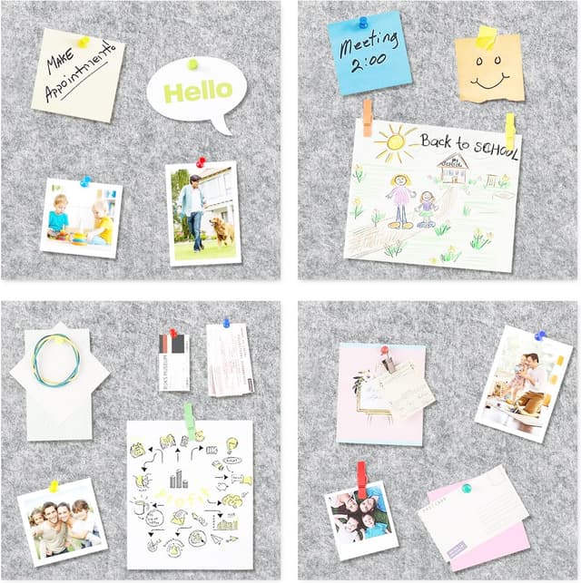 Thumbnail 6 de Acidea 30x30cm Felt Bulletin Board set