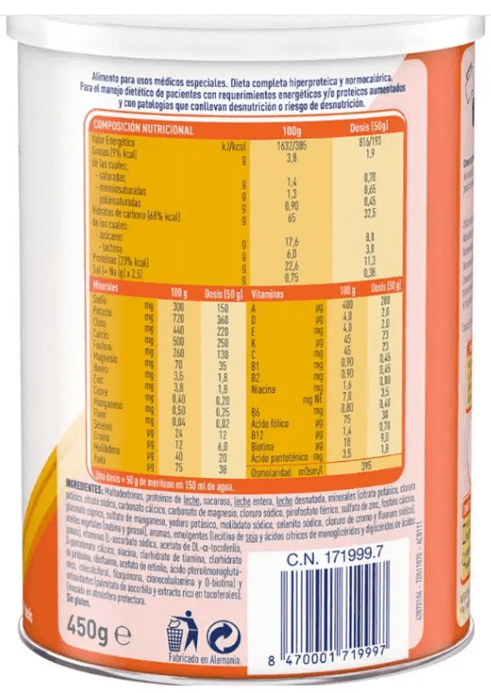 Thumbnail 1 de Meritene Extra batido 3x450 gr suplemento