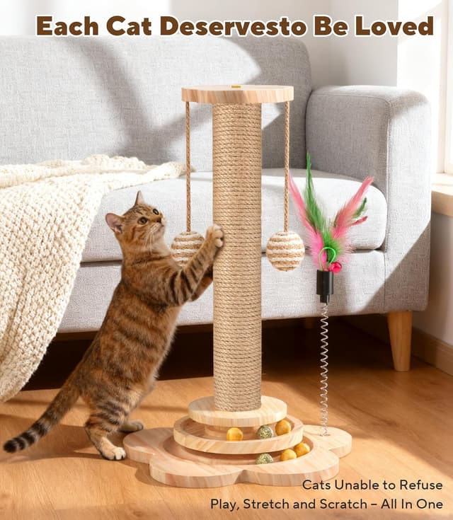 Thumbnail 6 de Mordraoe cat scratching post 46cm tall