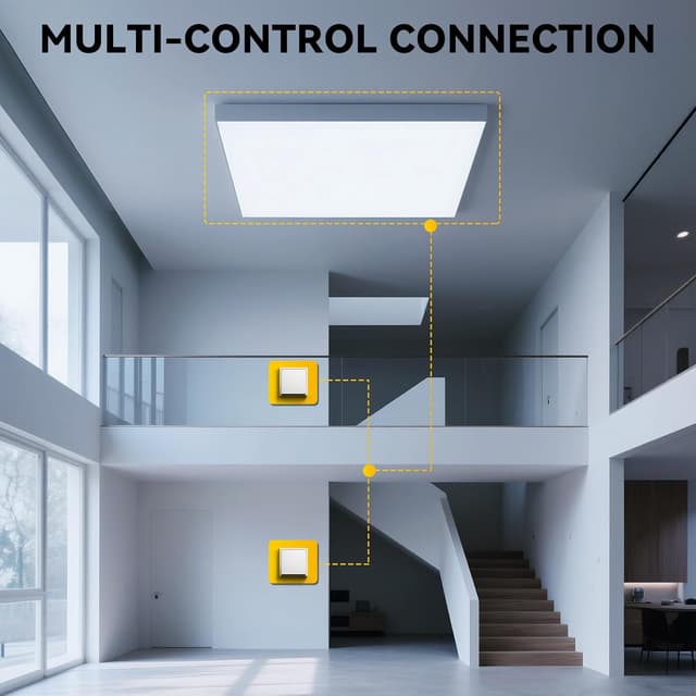 Thumbnail 6 de BSEEDLIFE Lichtschalter Unterputz 1-fach 1-polig (1-Weg) mit PC-Rahmen – weiß, 80 × 80 mm