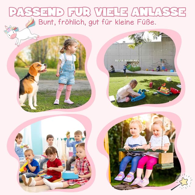 Thumbnail 6 de VOLHAL Kinder-Hausschuhe für Jungen und Mädchen – atmungsaktive, rutschfeste Barfußschlipper für Kindergarten und Indoor