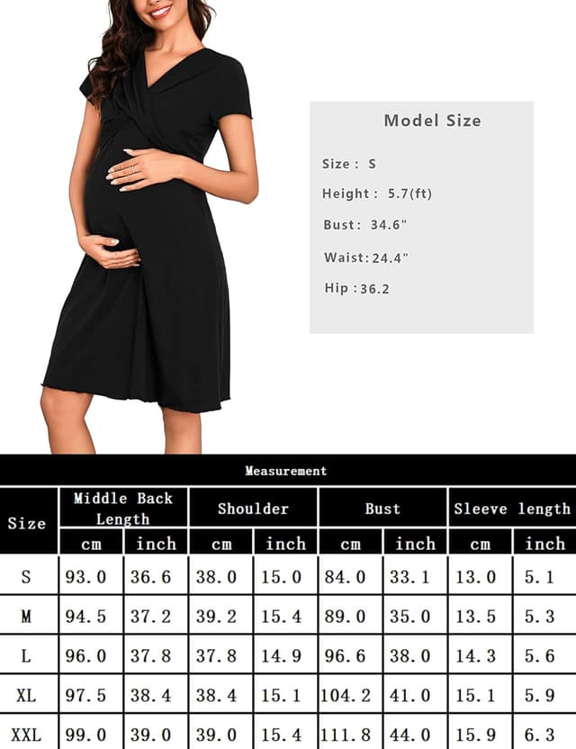 Thumbnail 5 de Irdcomps Chemise de Nuit Maternité coton