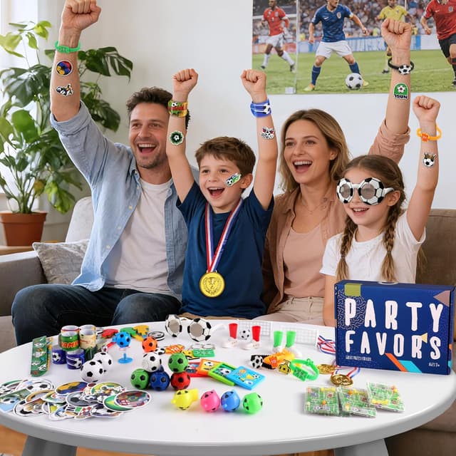 Detalle 2 de nicknack 102PCS Piñata fútbol cumpleaños