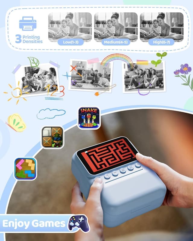 Detalle 2 de TIATUA Kinderkamera Sofortbildkamera 48MP