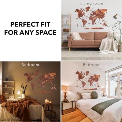 Thumbnail 6 de Enjoy The Wood Mapa Mundial 3D M oak