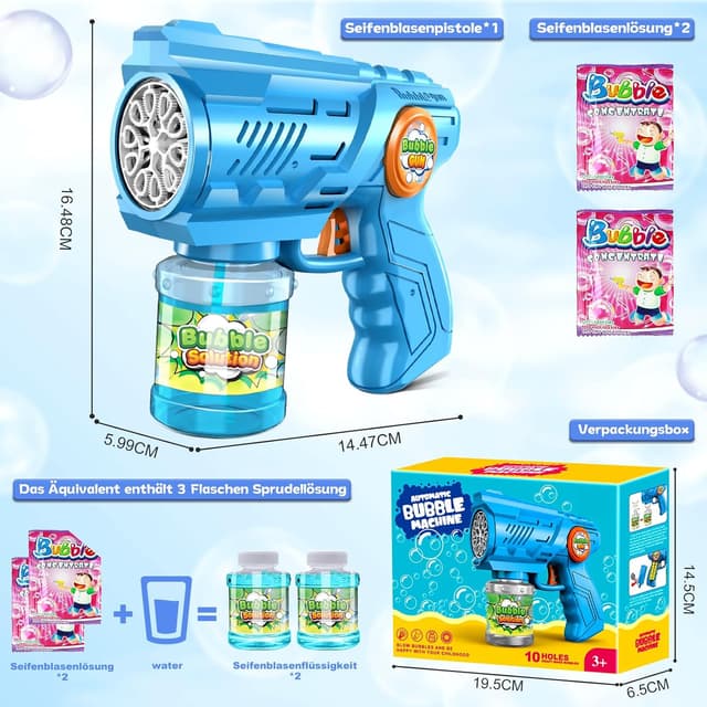 Thumbnail 6 de Seifenblasenmaschine Vansky 110 ml automatische Pistole