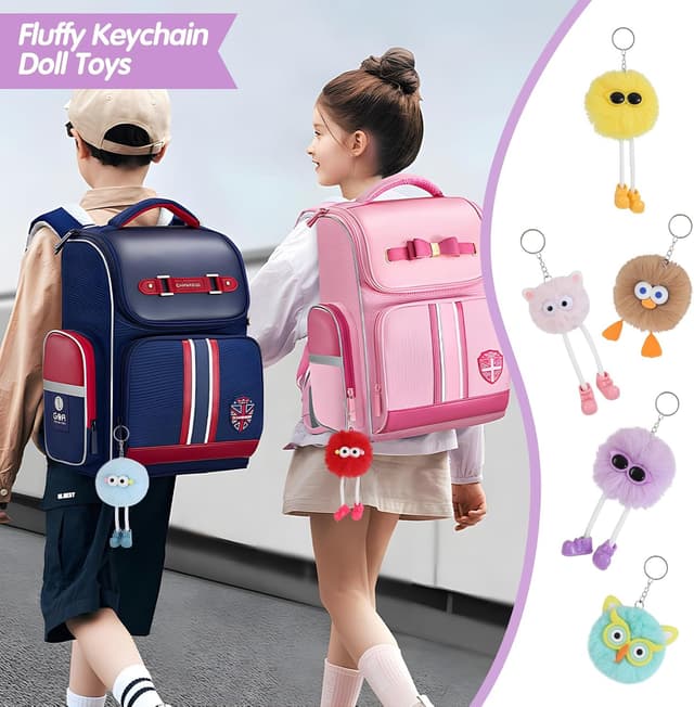 Detalle de OMyFav 24-Piece Easter Plush Keychain Party Favors (Easter Egg Filler Toys)