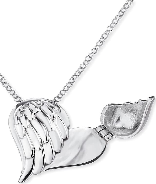 Detalle de Engelsrufer Halskette 44cm mit Herzflügel ❤