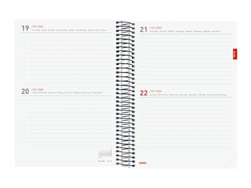 Detalle 1 de Finocam Agenda Espiral 18 meses 2025–2026 📓