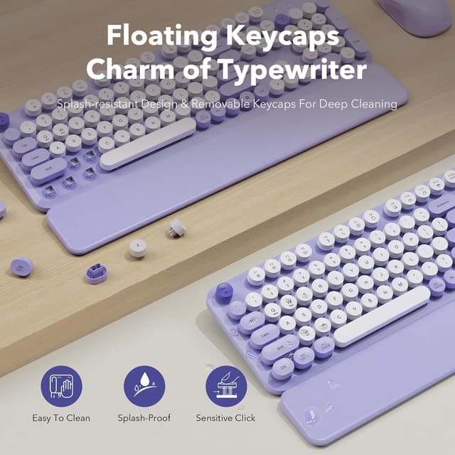 Detalle de SABLUTE Wireless Keyboard 2.4GHz ⌨